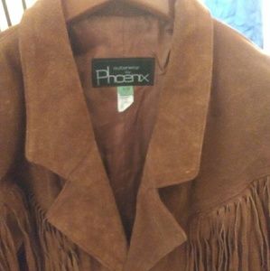 Jacket Fringed Style Suede